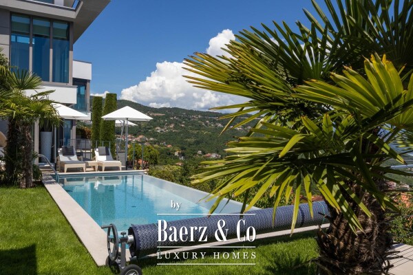 photo 1 Opatija, Oprić, exclusive villa of 375 m² with panoramic views, swimming pool and sauna